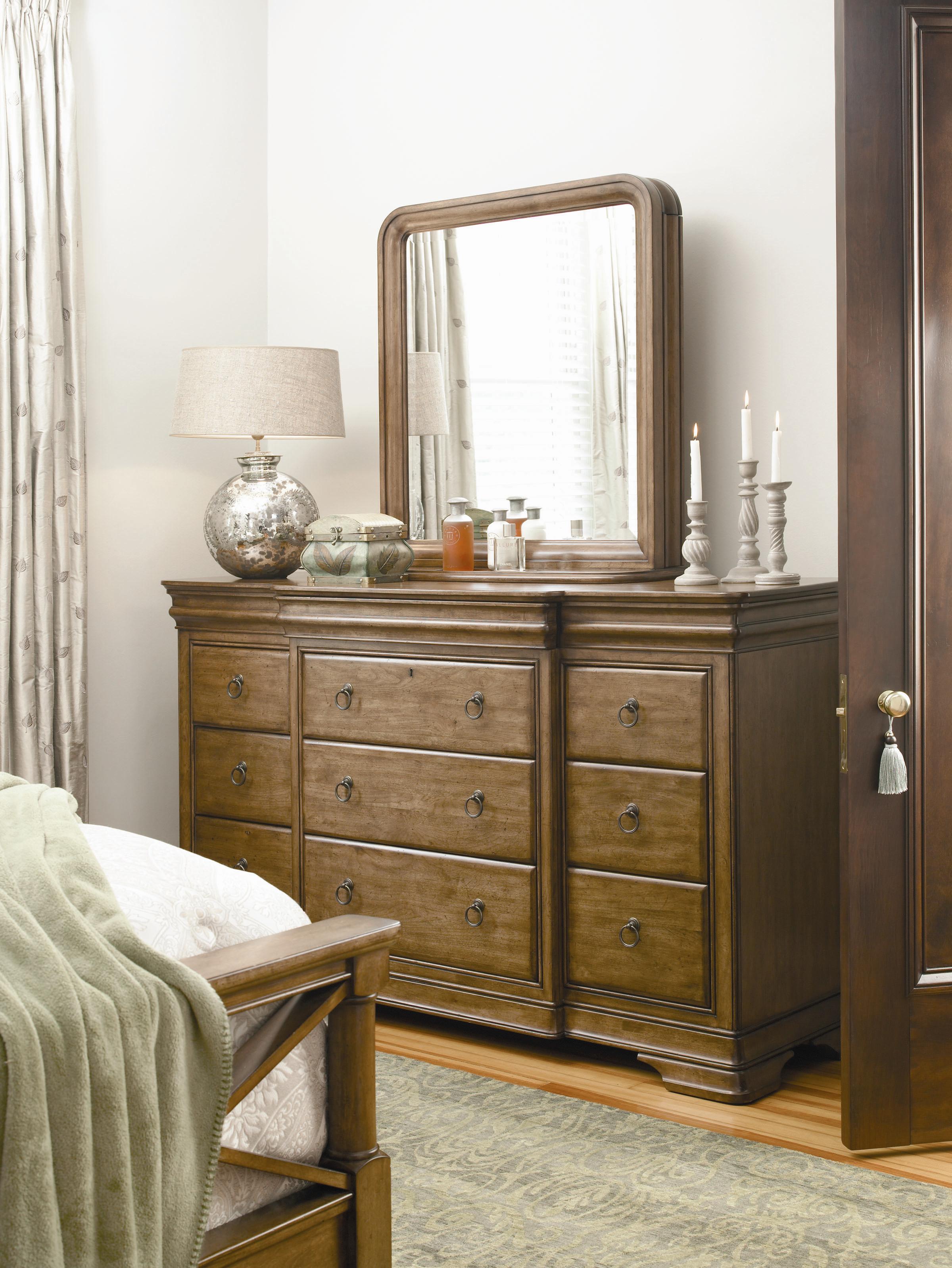 Universal New Lou 07106M Traditional Storage Mirror Wayside Furniture & Mattress Mirrors